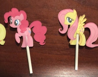 24 My Little Pony Cupcake Toppers