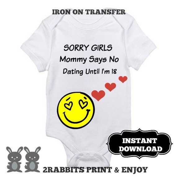 Iron On Transfer Bodysuit Funny Baby Sayings Print