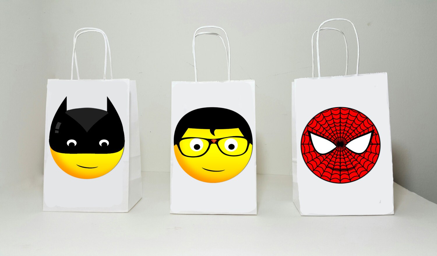 Superhero Goody Bags Superhero Favor Bags Superhero by CraftyCue
