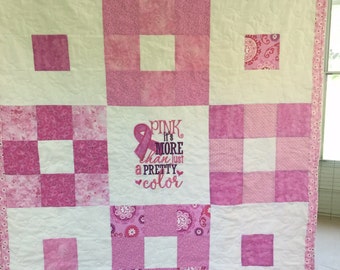 Breast cancer quilt | Etsy