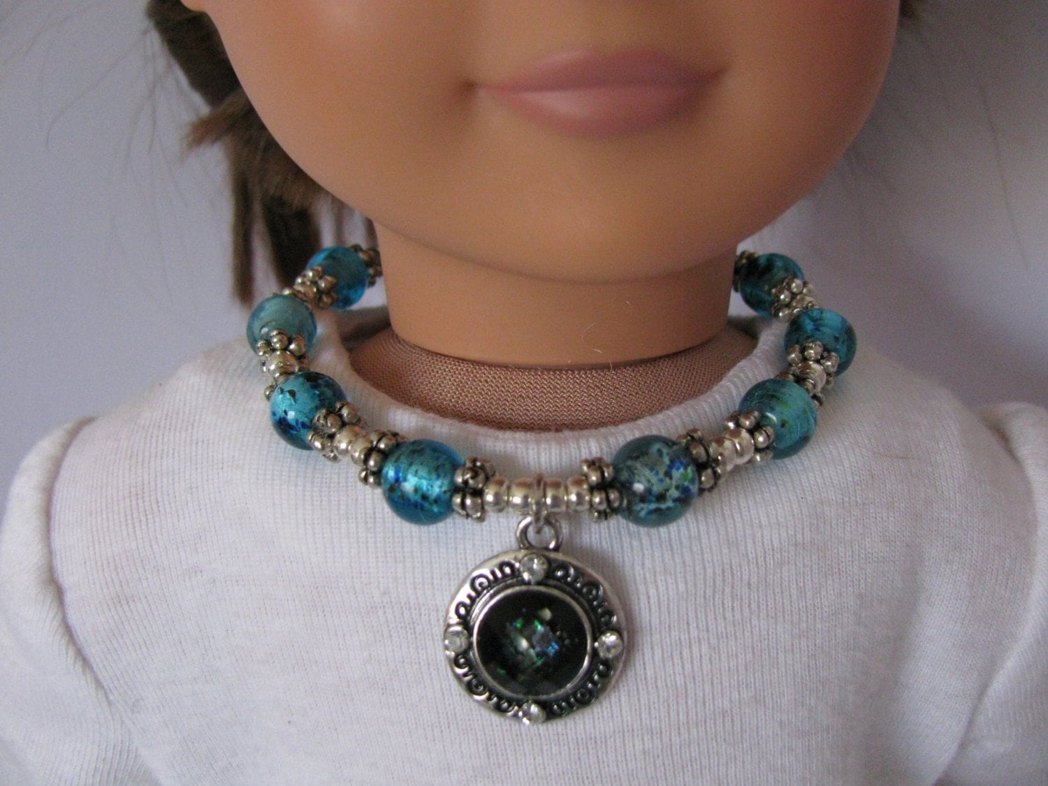 CHARM Doll Necklace. 18 doll. Doll Jewelry. Doll