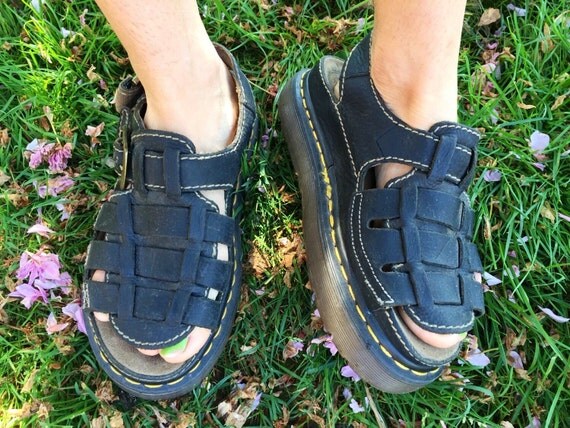 brown sandals doc martens