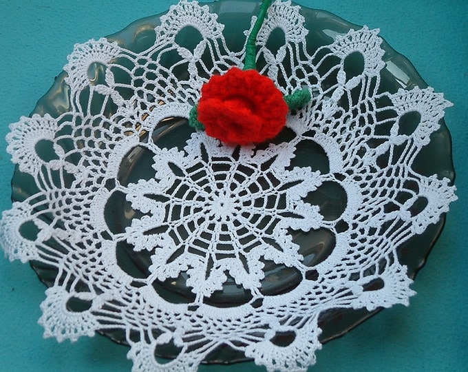 lace doily, crochet doilies, lace dollie, table decoration, crocheted place mat, doily tablecloth, table runner, napkin, white color