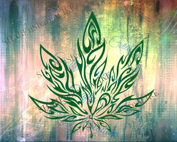 Marijuana SVG Weed Hemp Medical Leaf Blaze Smoke Hippie High