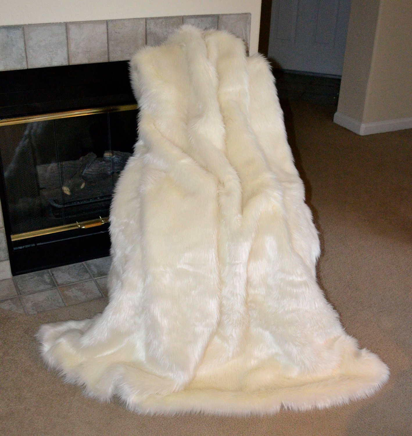 Faux Fur Throw Stunning White Faux Fur Polar Bear Blanket