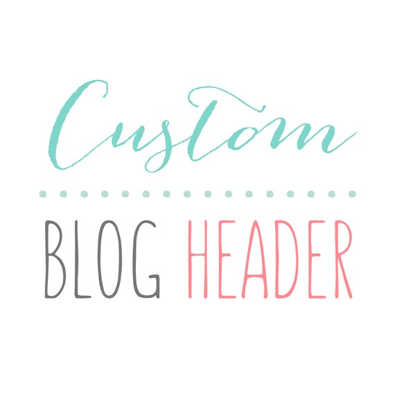 Custom blog header / logo design for blogs and websites