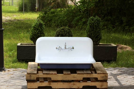 Refinished 36 High Back Farm Sink Kohler Cast Iron by readytore