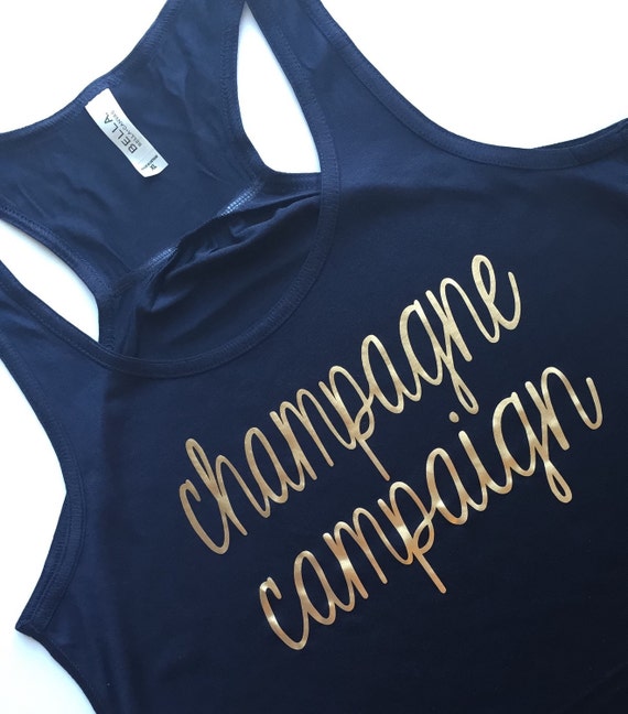 champagne campaign tank tops