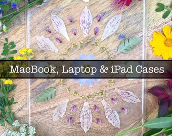 Pressed Flower MacBook, Laptop and iPad Cases