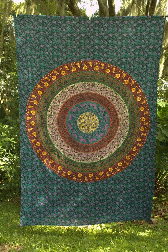 sacred geometry tapestry