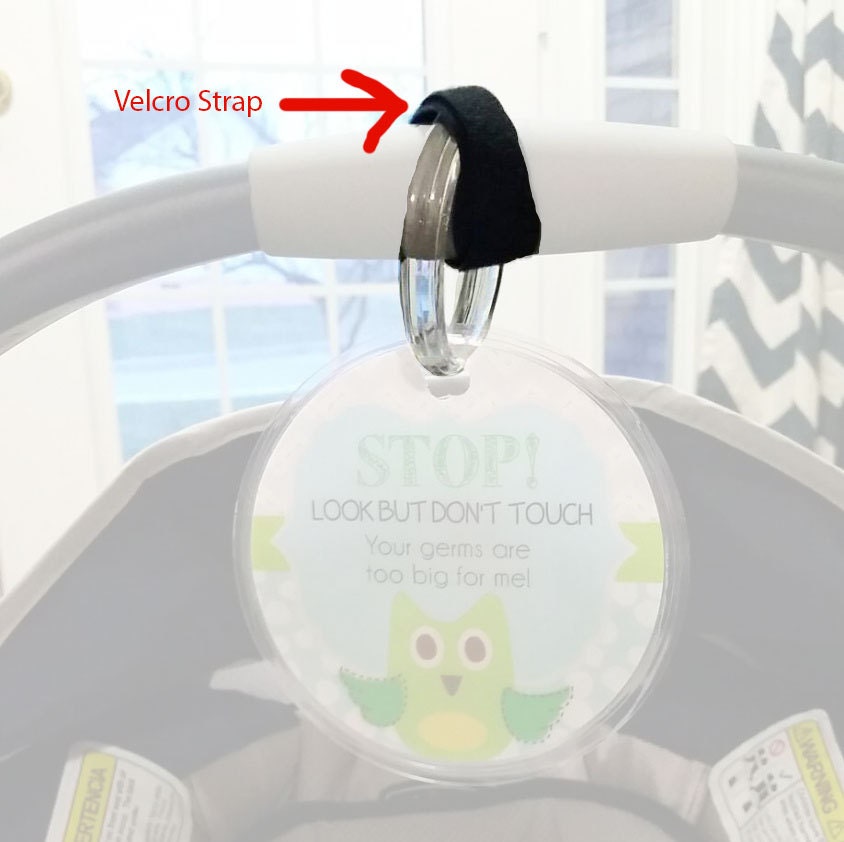 Boy Preemie sign newborn baby car seat tag baby shower