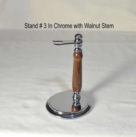 Razor and Shave Brush Stands for Badger Hair Brushes and