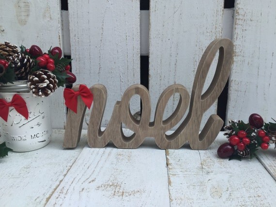 Christmas Decor/NOEL/Wooden Letters/Wooden by LacyBellesBoutique