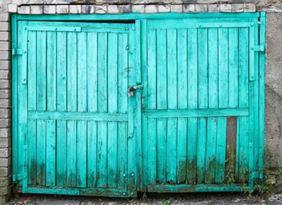 Items similar to Distressed Old Wood Barn Door backdrop,shabby wood ...