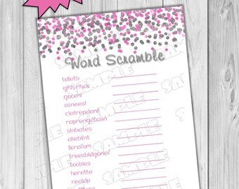 Mustache Baby shower games word search game by greenmelonstudios