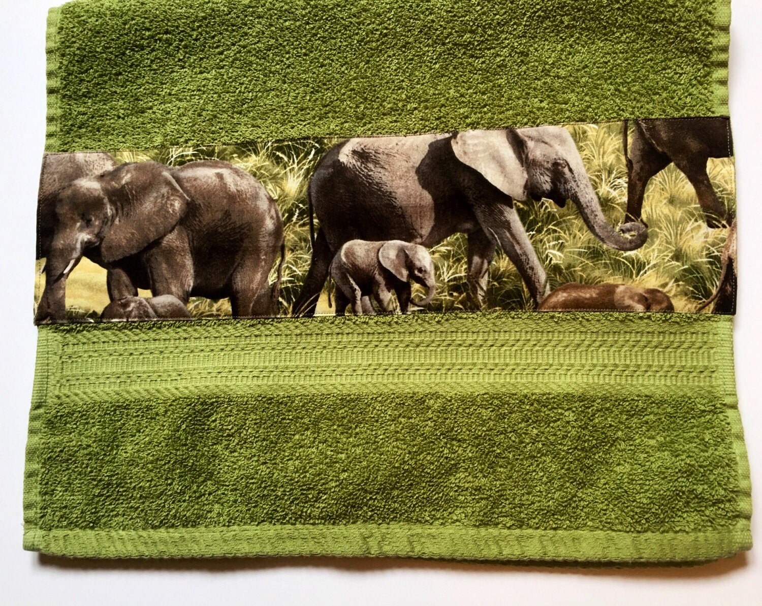 Elephants Elephant Lover Elephant Hand Towel by SplendidFindings