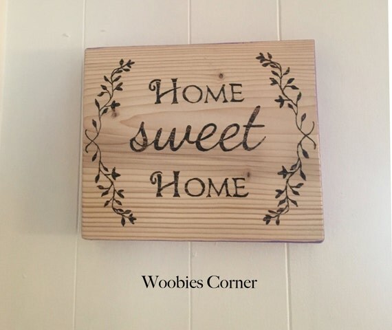 Home Sweet Home Sign Country Wood Sign Home Sweet By