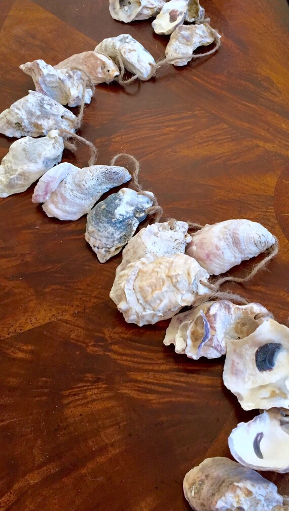Oyster Shell Garland Nautical Garland by