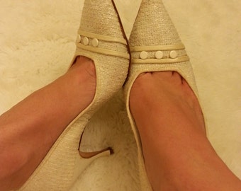 white heels trendy