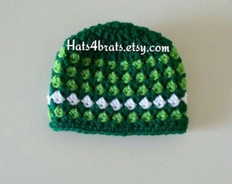 St. Patrick's Day Hat, Baby St. Patricks Day Hat, St. Patrick's Day Photo Prop, Baby Boy St. Patricks Day, St. Patrick's Day Crochet Hat