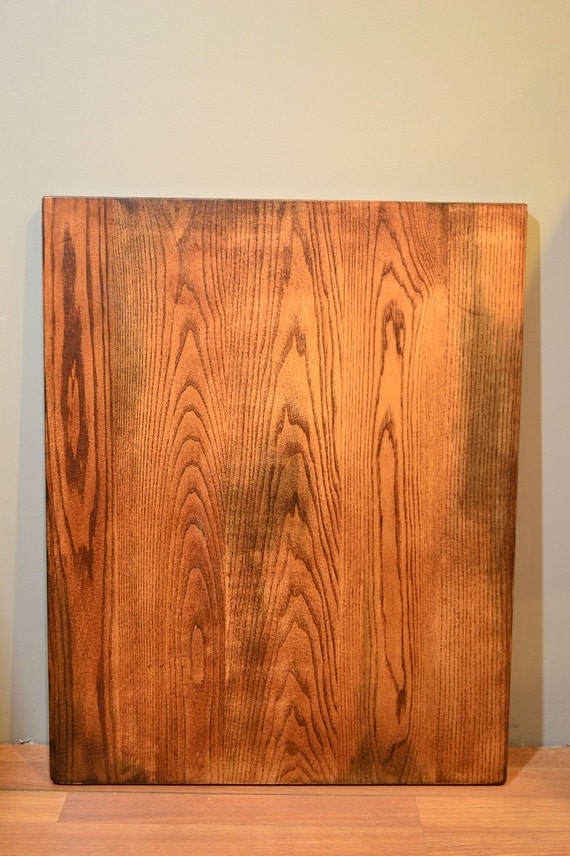 24 x 30 Solid Ash Wood Table Top in Antique Mahogany Finish