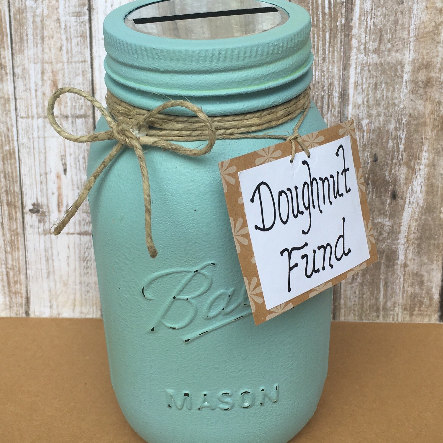 Donation Jar Collect Donations Office by NewRetroCottage on Etsy