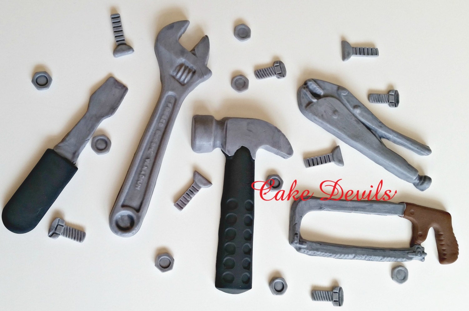 Tools Cake Toppers Tools Cake Decorations Fondant by CakeDevils