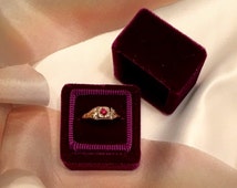 amethyst wedding ring box