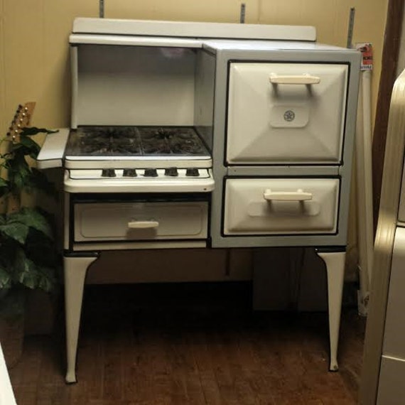 Antique Porcelain Stove Unique Storage by FrugalFortune on Etsy