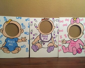 Baby Shower Game- Feed Me Baby Game- Co-ed Shower Game- Baby Party- Baby Shower Prop- Baby Food Game- Funny Shower Games- Feed Me Game- Coed