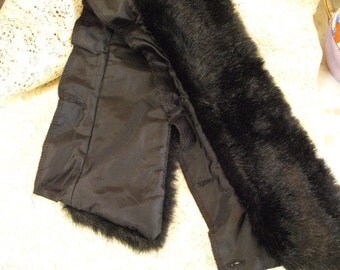 Unique black fur coat related items | Etsy