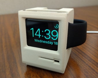 Classic Macintosh styled Apple Watch stand