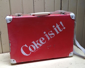 Vintage "COKE" small suitcase / child's luggage
