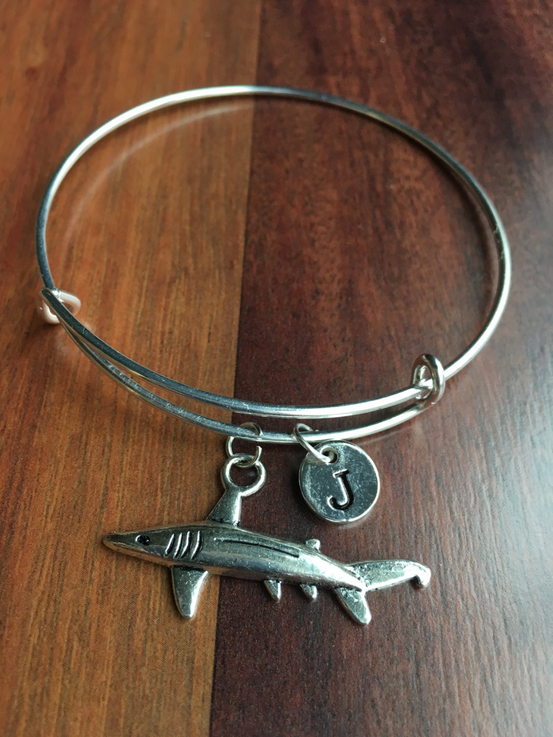 KIDS SIZE Shark charm bracelet Shark jewelry great white