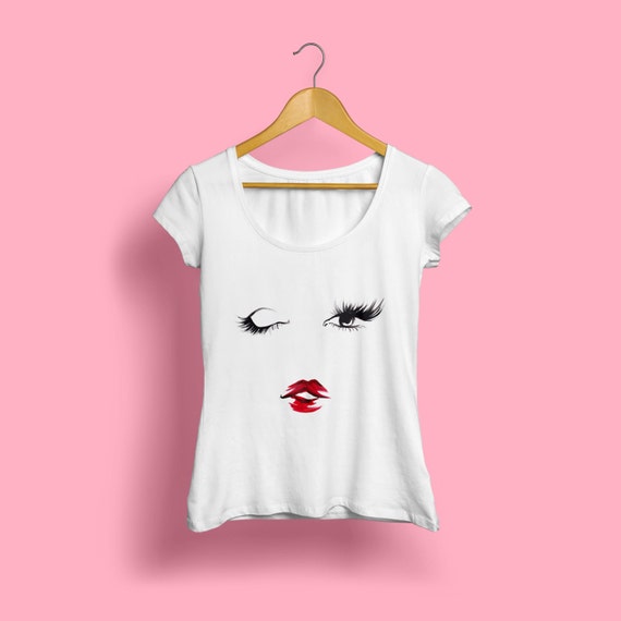 Lashes T-shirt Eyelashes tee Lashes fashion tee Makeup