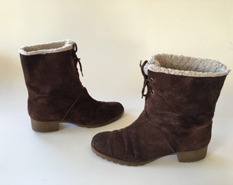 Hush Puppies Sherpa lined Suede Boots size 9.5