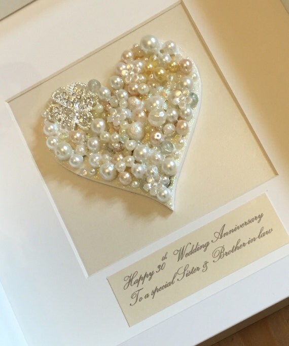 30th pearl wedding Anniversary Gift, Pearl Wedding Anniversary Present ...