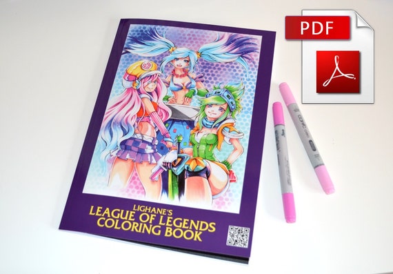 League of Legends Coloring Book PDF-Version