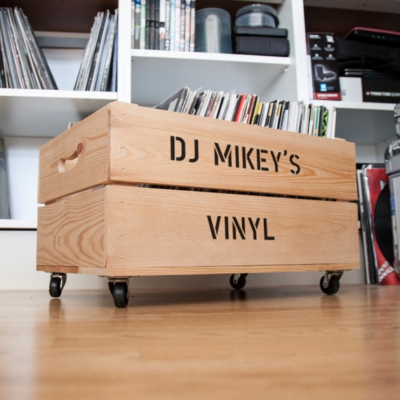 personalized vinyl record storage