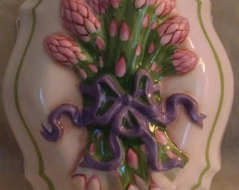 Vintage Franklin Mint 1986 Le Cordon Bleu Wall Hanging Mold Asparagus