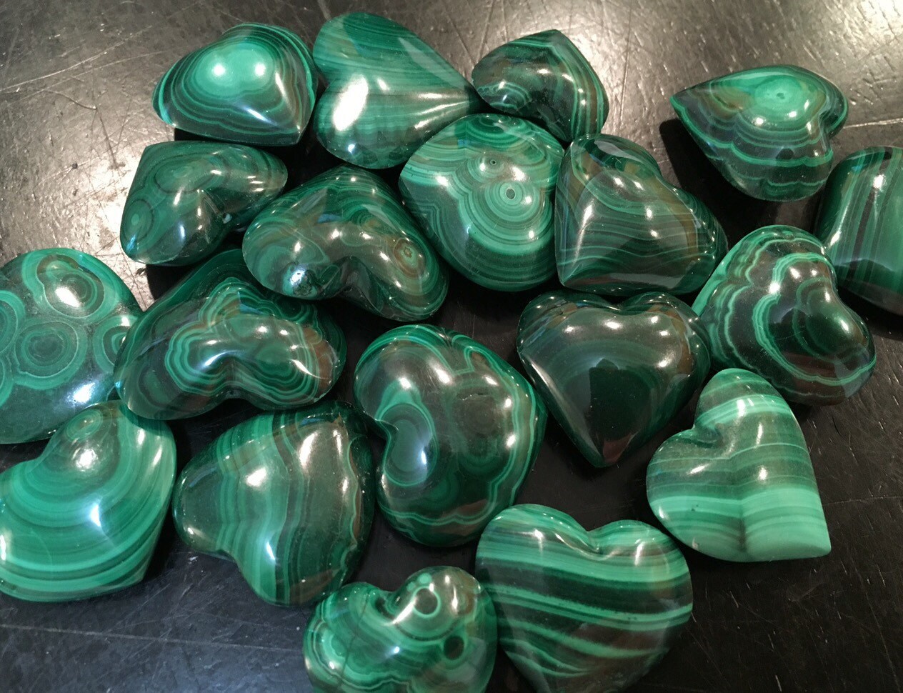 Malachite Heart malachite stone healing crystals and