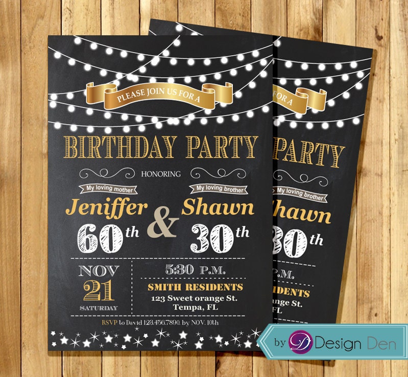 Joint Birthday Invitations 1