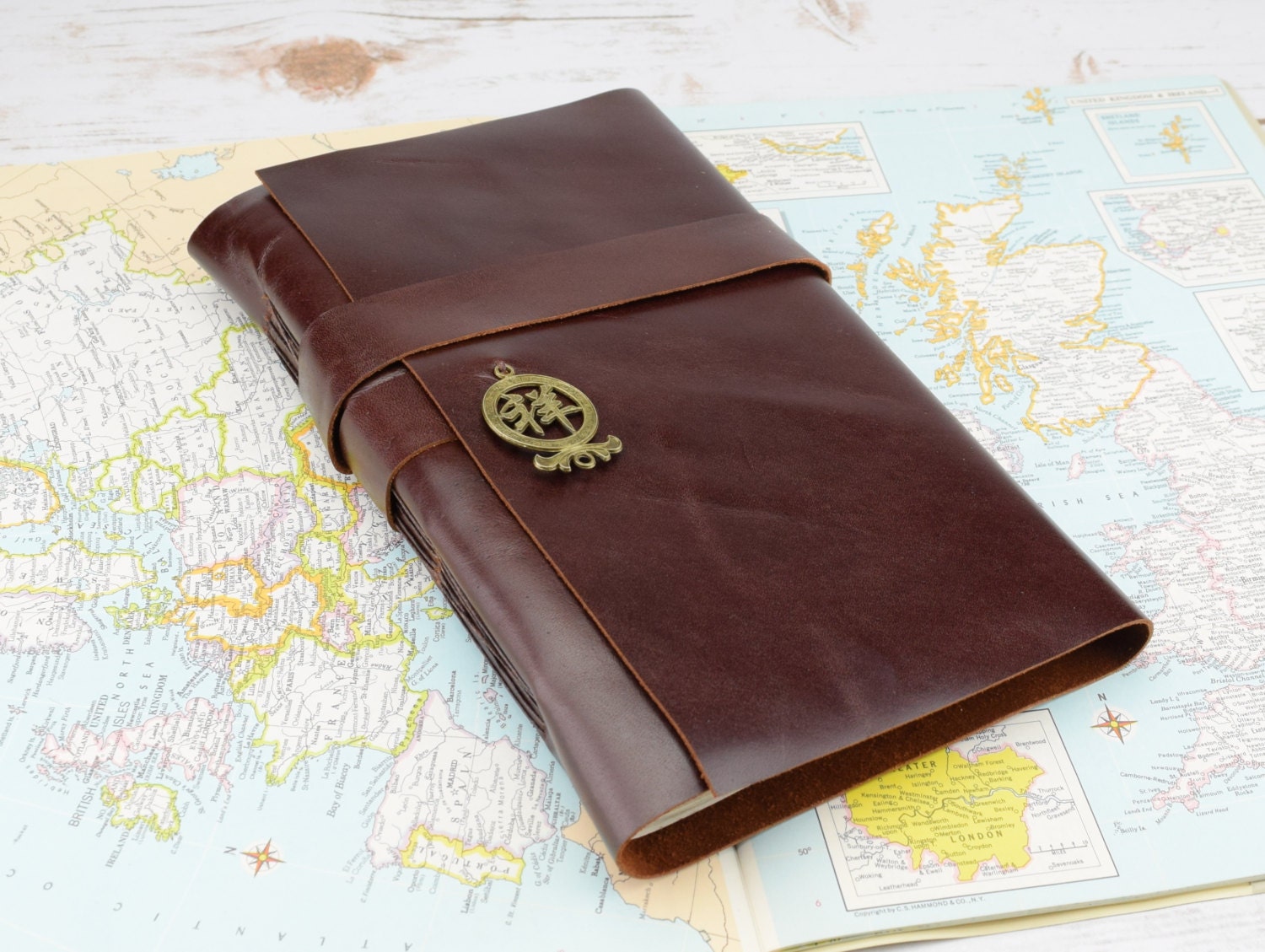 Large Leather Journal Handmade Bound Blank Book