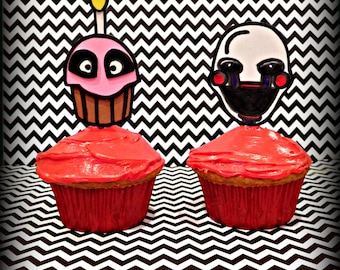 Five Nights at Freddy's Inspired Cupcake Toppers