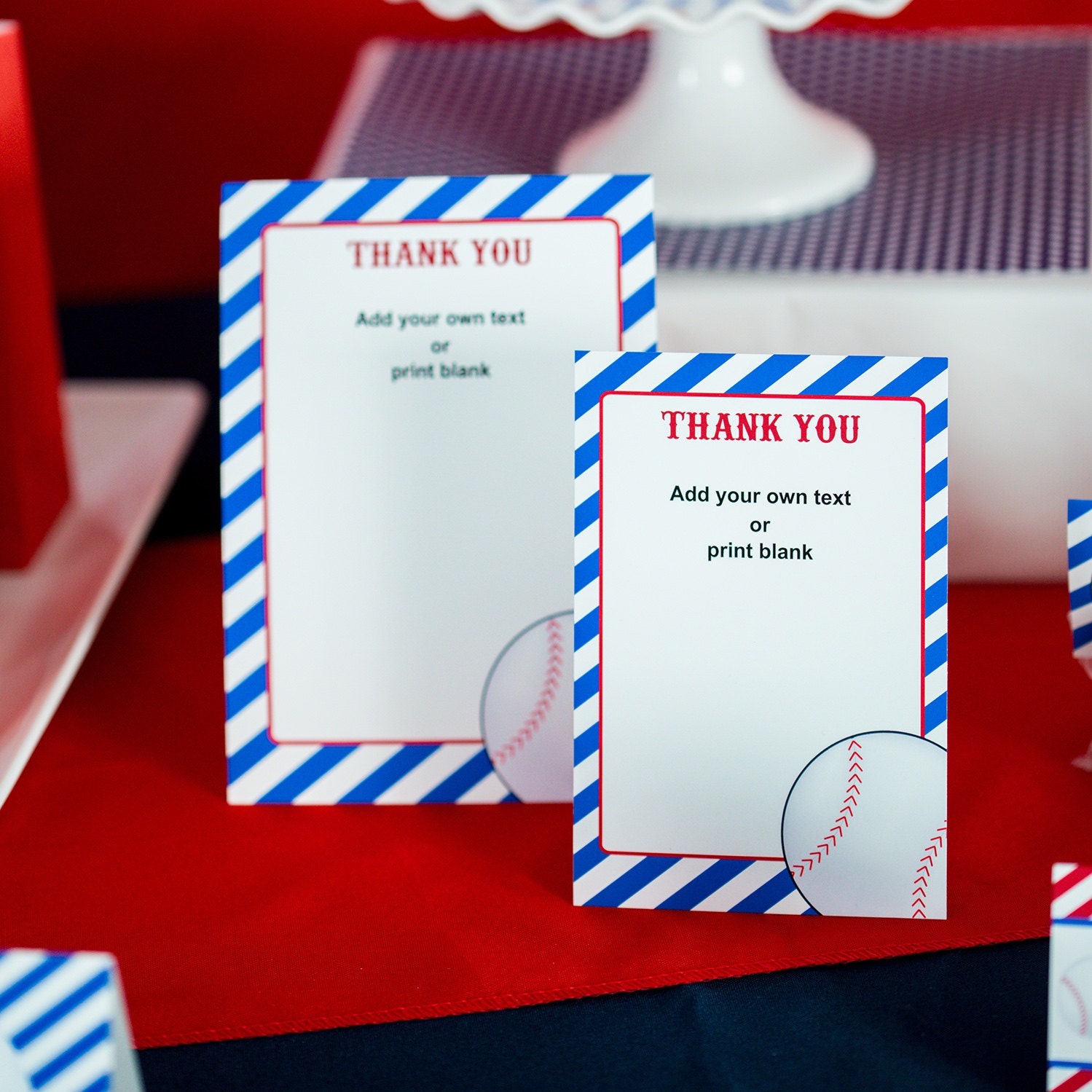 Baseball Thank You Card INSTANT DOWNLOAD by PrintableStudio505