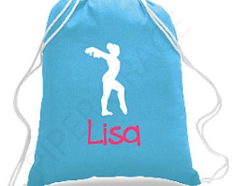 Gymnastics Drawstring Bag, Gymnastics Bag, Personalized Gymnastics Bag, Gymnastics Gift Ideas, Sports Bag, Sports Backpack