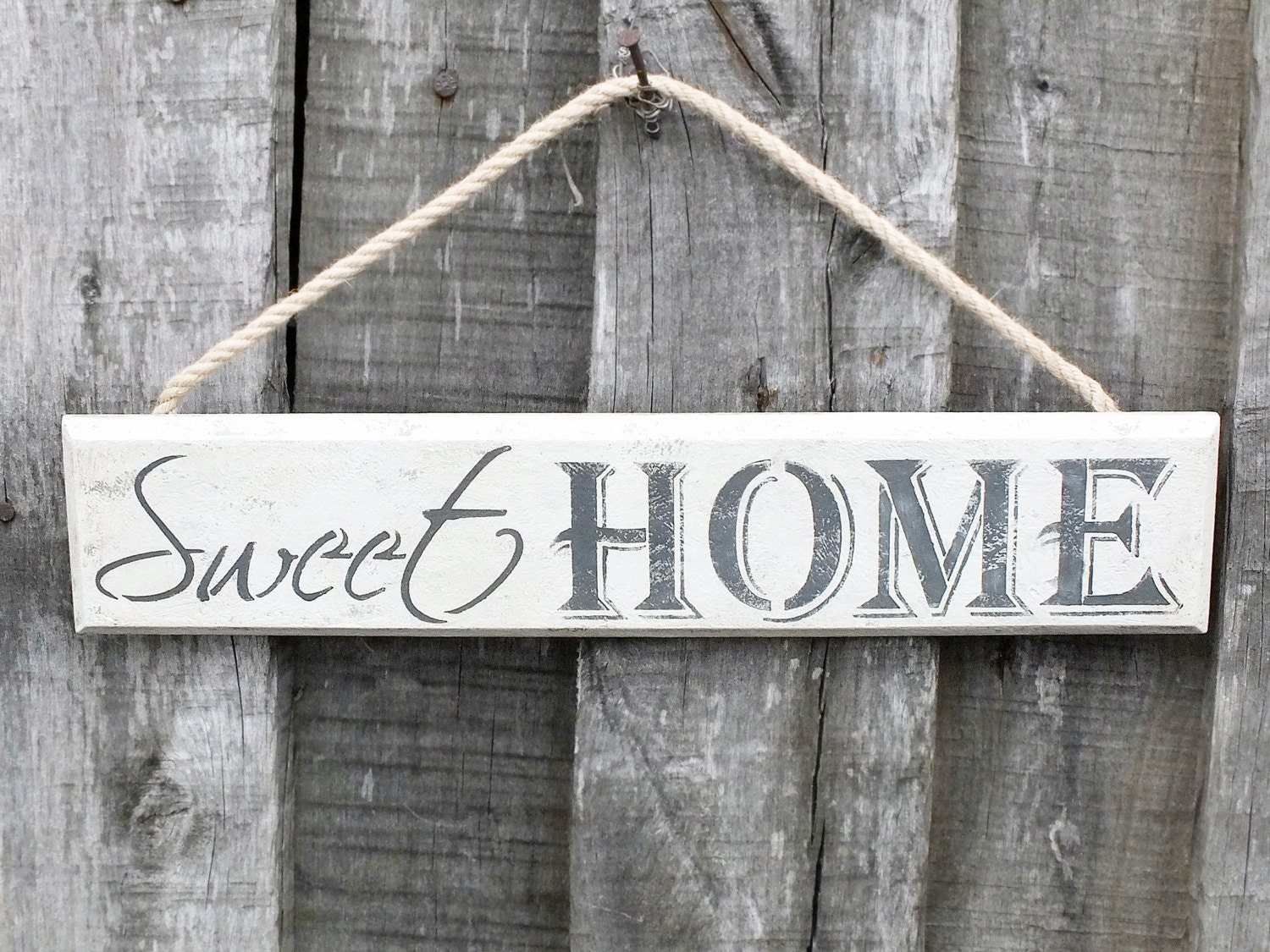 Sweet home wood sign Rustic wooden sign Rustic home wall decor