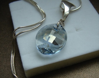 925 Silver with sparkly crystal!