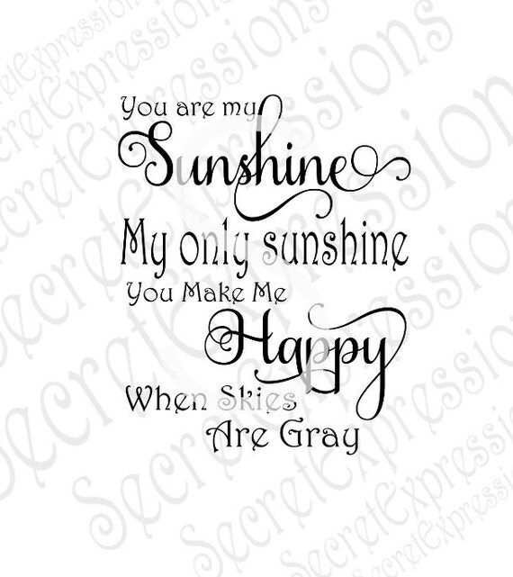 Download You are my Sunshine Svg Love Svg Love Sign Svg Digital