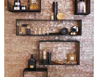 Floating Box Shelf floating shelves set of 3 wall shelf wall shelves box Floating Box Shelf floating shelves set of 3 wall shelf wall shelves box